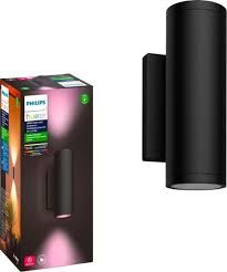 Philips Hue White Color Ambiance Appear 1200 Lumen Wall Lantern Black 1746330v7 Best Buy In 2020 Hue Philips Wall Lantern Philips Hue Lights
