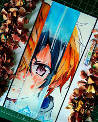 3hr Project Complete My Sword Art Online Week Almost Complete Only Toned Tan Work Left I Hope I Complete It Tomorrow Abd Go C Sword Art Online Art Sword Art