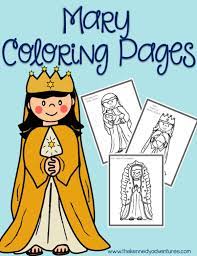 Free simple bible verse coloring pages for christmas. Mary Coloring Pages The Kennedy Adventures