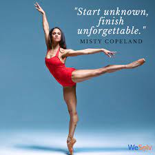 Maybe you would like to learn more about one of these? Wesolv Start Unknown Finish Unforgettable Misty Copeland Let Misty S Ambition Push You Through The Monday Blues You Got This Motivationmonday Motivation Success Inspiration Inspo Mistycopeland Blackgirlmagic Blackexcellence