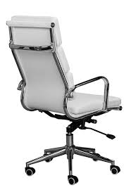 4.4 out of 5 stars 9. Eames Replica White Pu Leather High Back Cusion Office Chair Us Office Elements