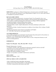 medical administrative assistant resume