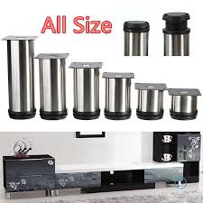 Stainless steel ada compliant combo sink outdoor kitchen cabinet 4 Pcs Cabinet Metal Legs Adjustable Stainless Steel Kitchen Feet Round Stand Shopee Malaysia