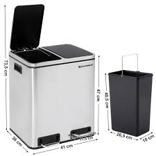 Mulltrennsystem Kuche Edelstahl Mulltrennung Fusstritt