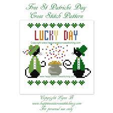 Like most of my cross stitch patterns, this one is simple, easy and quick to make. St Patrick S Day Cross Stitch Pattern Happiness Is Cross Stitching