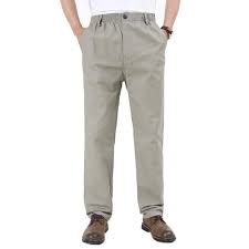 Krisp pantalon homme cargo militaire poches clasique confortables coton, taupe. Pantalon Homme Regular Straight Taille Elastique Pantalon De Sport En Coton Couleur Unie Gris Clair Cdiscount Pret A Porter