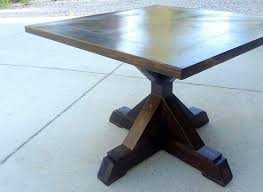 Loredana round dining table white washed reclaimed mango wood pedestal. 20 Surprising Square Wooden Pedestal Table Bases Home Design Lover