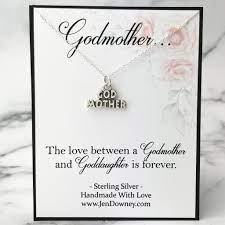 Gift For Godmother From Goddaughter Or Godson Sterling Silver Meaningf Godmother Gifts Daughter Of God Godmother
