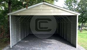 18x30 Three Sided Carport Enclosed Metal Carport Price