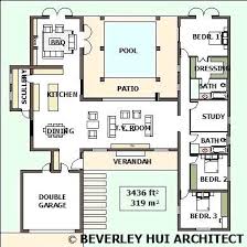 Image Result For Affordable Courtyard Home Plans Pool New House Plans U Shaped House Plans Pool House Plans