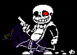 His coat has his signature grey hood. Sudden Changes Sans By P0ngy On Deviantart