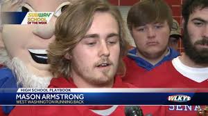 West Washington Senators Subway School of the Week