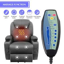 Walnew Recliner Chair Power Lift Massage Heating Function Recliner Single Living Room Sofa Seat With Huge Headre In 2020 Power Recliners Full Body Massage Body Massage