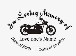 In Loving Memory Car Decal Bike Custom Memory Auto Decal Loving Memory Car Decals Memorial Decals In Loving Memory Tattoos