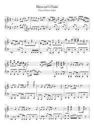 Heaven S Gate Heaven S Gate Free Sheet Music Heaven