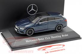 Spark 1 43 Mercedes Benz Cla Shooting Brake X118 Annee De Construction 2019 Denim Bleu B66960475 Modele Voiture B66960475