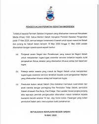 Untuk menerima tugas yang telah di sepakati bersama untuk mewakili pemuda rt 02/002 pada pelatihan pemuda indonesia yang diadakan kementrian pertahanan republik indonesia yang merayakan ulang tahun ke 56 tahun. Imigresen Sabah On Twitter Makluman Terkini Arahan Jabatan Ketua Menteri Bagi Pengecualian Sekatan Imigresen