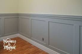 I personally prefer to cut one piece at a time and tack them as we go around. Installing Layered Wainscoting Orc 5 Madness Method