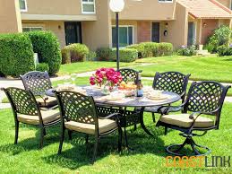 Outdoor furniture is easy to maintain and is very comfortable. Outdoor Dining 7 Piece Cast Aluminum Outdoor Dining Set