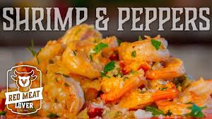 Grilled sausage with rustic vegetables and pasta. Creamy Garlic Shrimp In White Wine Sauce With Bell Peppers Simple Recipe For Pasta Or Rice Youtube