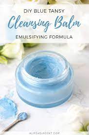 If you want to know to know how to make natural makeup remover for oily skin by using natural ingredients, you can try this homemade makeup remover balm. Diy Emulsifying Cleansing Balm With Blue Tansy Oil A Life Adjacent