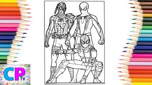Spiderman Coloring Pages Spiderman Cyborg Spiderman Stealth Suit Marvel S Spiderman Coloring Pages Youtube