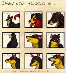 Draw Your Fursona In A Cat A Dog A Horse A Bird A Wolf A Lion A Fox A Deer And A Bear I Wonder What Its Species Furry Art Animal Drawings