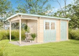 Gartenhaus Korfu Mit Anbau Und Schleppdach In 2020 Gartenhaus Pultdach Gartenhaus Schleppdach