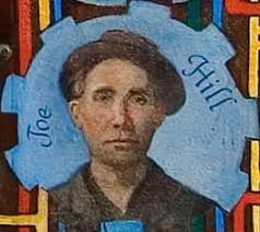 Joe Hill in the mural La Lucha Continua in SF