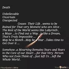 It's always important to remind ourselves of our own value. Death Unbelievable Unc Quotes Writings By Soumee Ghosh Yourquote