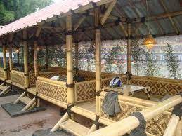 Jual Saung Bambu Murah Di Jakarta 081386988879 Suplier Saung Gazebo Desain Restoran Rumah Luar Ruangan
