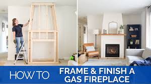 Build an optional frame around your fireplace. Install A Gas Fireplace Framing Finishing Pt 2 Diy Living Room Remodel Youtube
