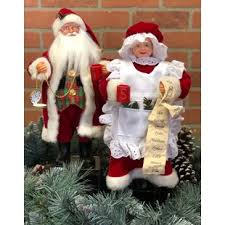 Santa claus mrs claus vintage statues figurines christmas collectibles. Mr And Mrs Santa Claus Statues Wayfair