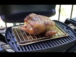 Wash and clean the bird. Weber Q Roast Chicken Youtube