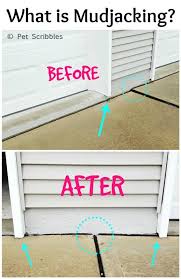 Pet Scribbles Sinking Concrete Lift It With Mudjacking Mudjacking Home Maintenance Diy Repair