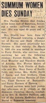 Paulina Harmon Shields (1876-1945)