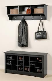 Prepac 24 pair shoe storage cubby bench, black. Entryway Wall Mount Coat Rack W Shoe Storage Bench In Black Shoe Storage Bench Entryway Entryway Shoe Storage Entryway Storage