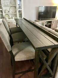 Sofa Bar Tablesold But We Will Be Happy To Build You A Etsy Diy Sofa Table Home Home Decor