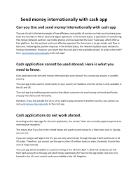 If you're sending money abroad, the cheapest way is. Send Money Internationally With Cash App 1 By Asif Javed Issuu
