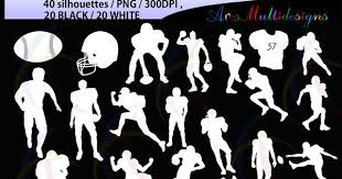 Download Football Silhouette Graphic By Arcs Multidesigns Creative Fabrica Silhouette Vector Football Silhouette Graphic Design Logo SVG Cut Files