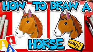 To color our horses we're using prismacolor. How To Draw A Horse Emoji Youtube