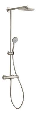 View The Hansgrohe 27160 Raindance Showerpipe Shower System With 10 Rain Showerhead Multi Function Hand Shower Shower Systems Shower Heads Rain Shower Head