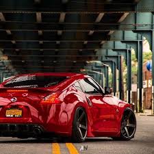 Awesome Nissan 370z Rocking Vossen Wheels Bet My Daughter Would Love This For Sweet 16 Cars Nissan 370z Dream Cars