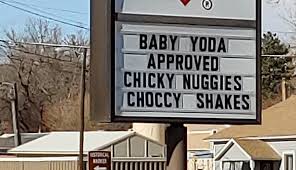 That moment when you make your yodito a chickie nuggie costume for halloween. Loveland Restaurant Says Chicky Nuggies Are Baby Yoda Approved