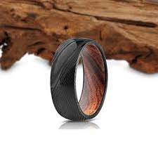 Black Wood Ring Wooden Ring For Men Wooden Wedding Ring Etsy Wood Wedding Ring Rings For Men Wooden Wedding Ring