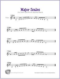 And the swan from carnival of the animals. Major Scales For Violin Free Sheet Music Makingmusicfun Net