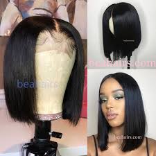 Christmas Gift 2 4 Lace Closure Blunt Cut Bob Brazilian Human Hair Bea001