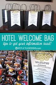 Travel can be so stressful; Hotel Welcome Bags Tips To Get Your Information Read Spot Of Tea Designs Hotel Welcome Bags Wedding Guest Gift Bag Wedding Guest Bags