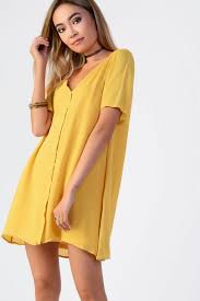 Button Front T Shirt Dress By Glamorous With Images Shirt Dress Dresses T Shirt Dress