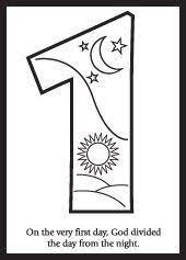 The days of creation are written starting in genesis 1 1 and outline what god made during each of the six days of creation. Day 1 Of Creation Coloring Sheet 2 Bible Crafts Creation Coloring Pages Sunday School Crafts
